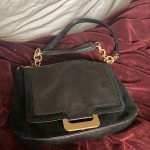 DvF black large shoulder bag